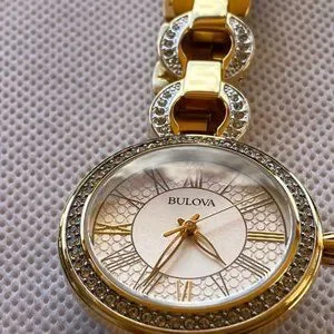 Bulova 98L300 Women’s Watch $199.99~ Bulova 98L300 Classic Crystal Bezel Stainless Steel  main image 3